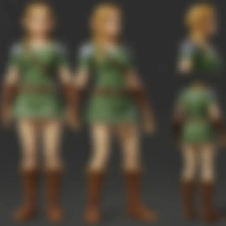 Zelda series character design evolution