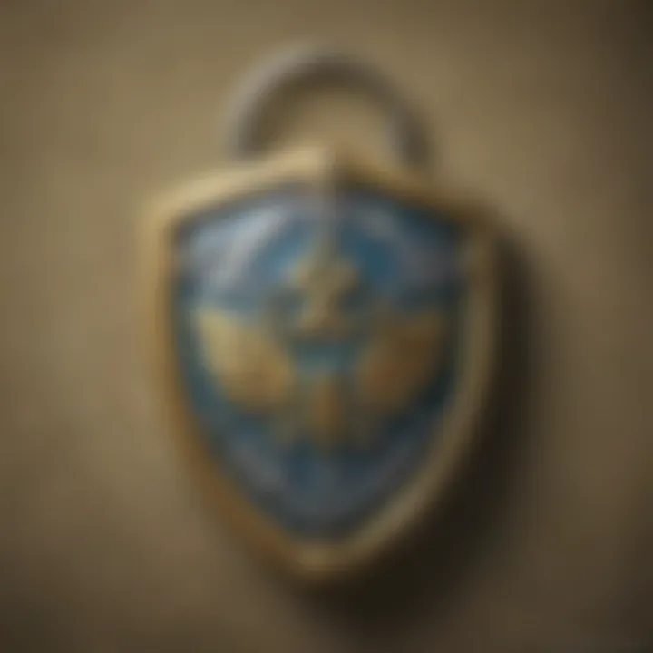 Intricate Zelda Shield key chain