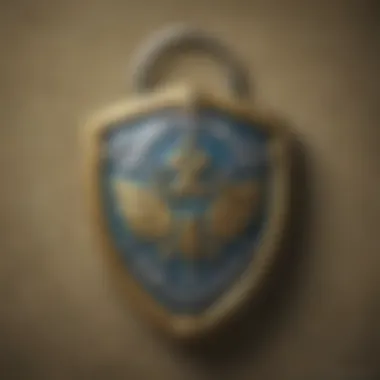Artistry in the Shield Key Chain Design Intricate Zelda Shield key chain