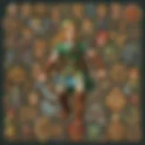 Colorful assortment of Zelda-themed stickers